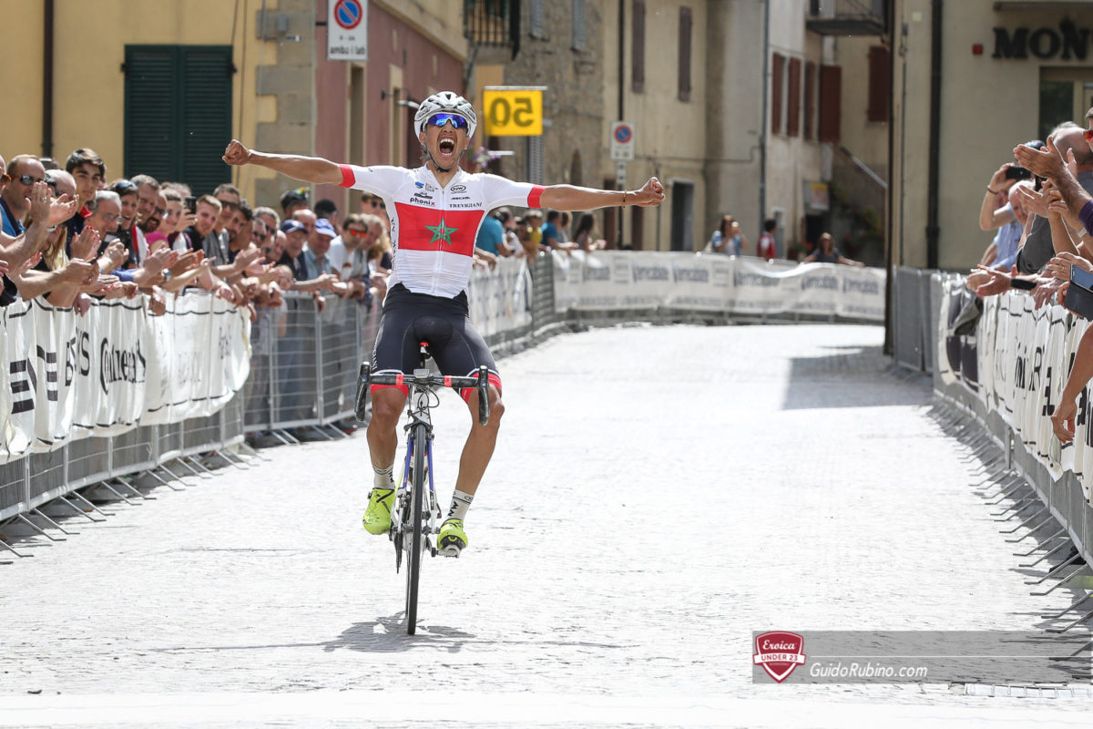 Abderrahim Zahiri vince la prima tappa del Toscana Terra di Ciclismo - Eroica 2018
