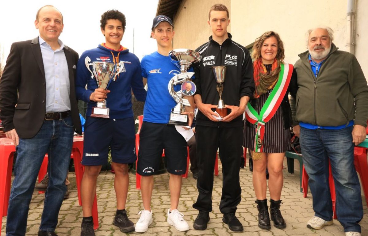 Il podio della Novara-Suno