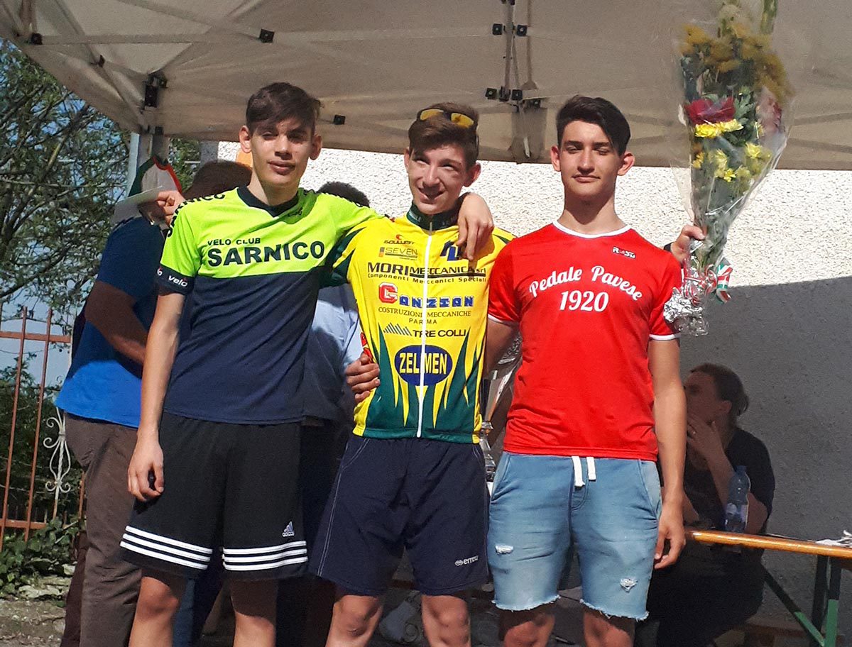 Il podio di Pantigliate di Livraga