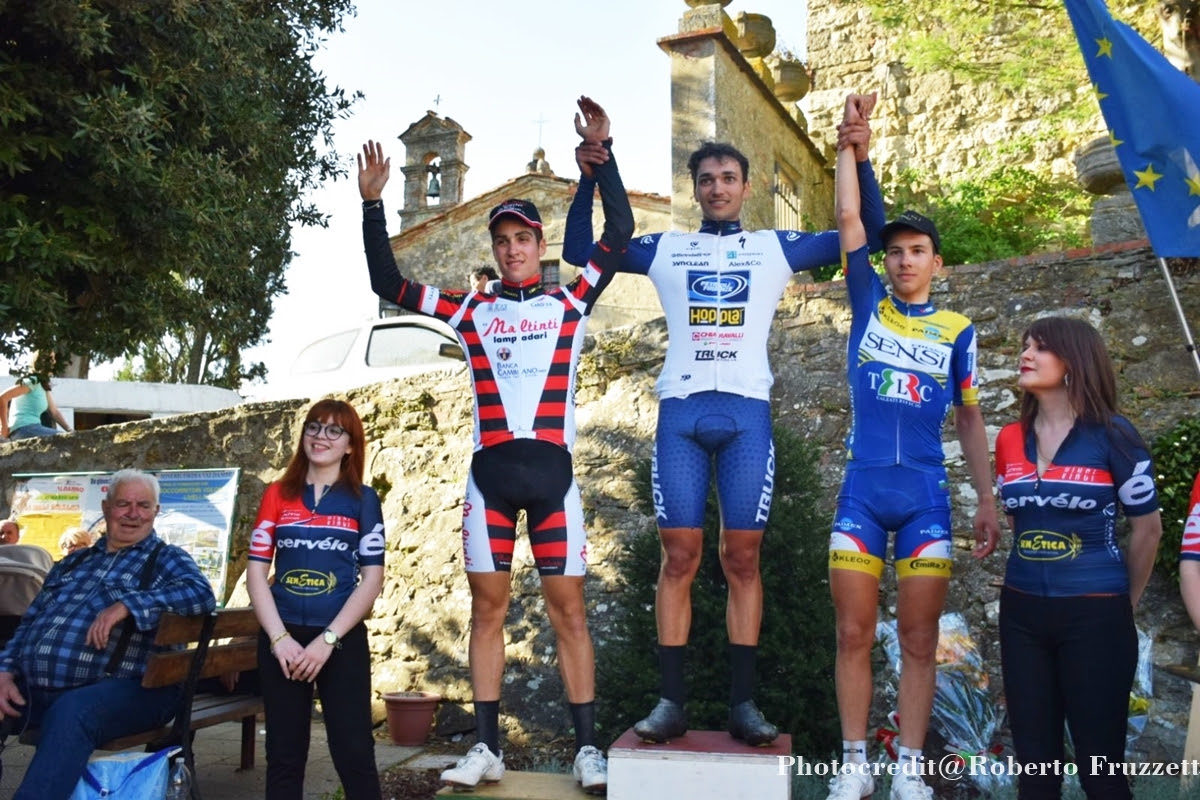 Il podio del 5° Trofeo San Leolino