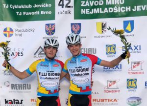 Mathias Vacek e Giorgio Cometti primo e secondo classificato nella seconda tappa della Závod míru nejmladších 2018