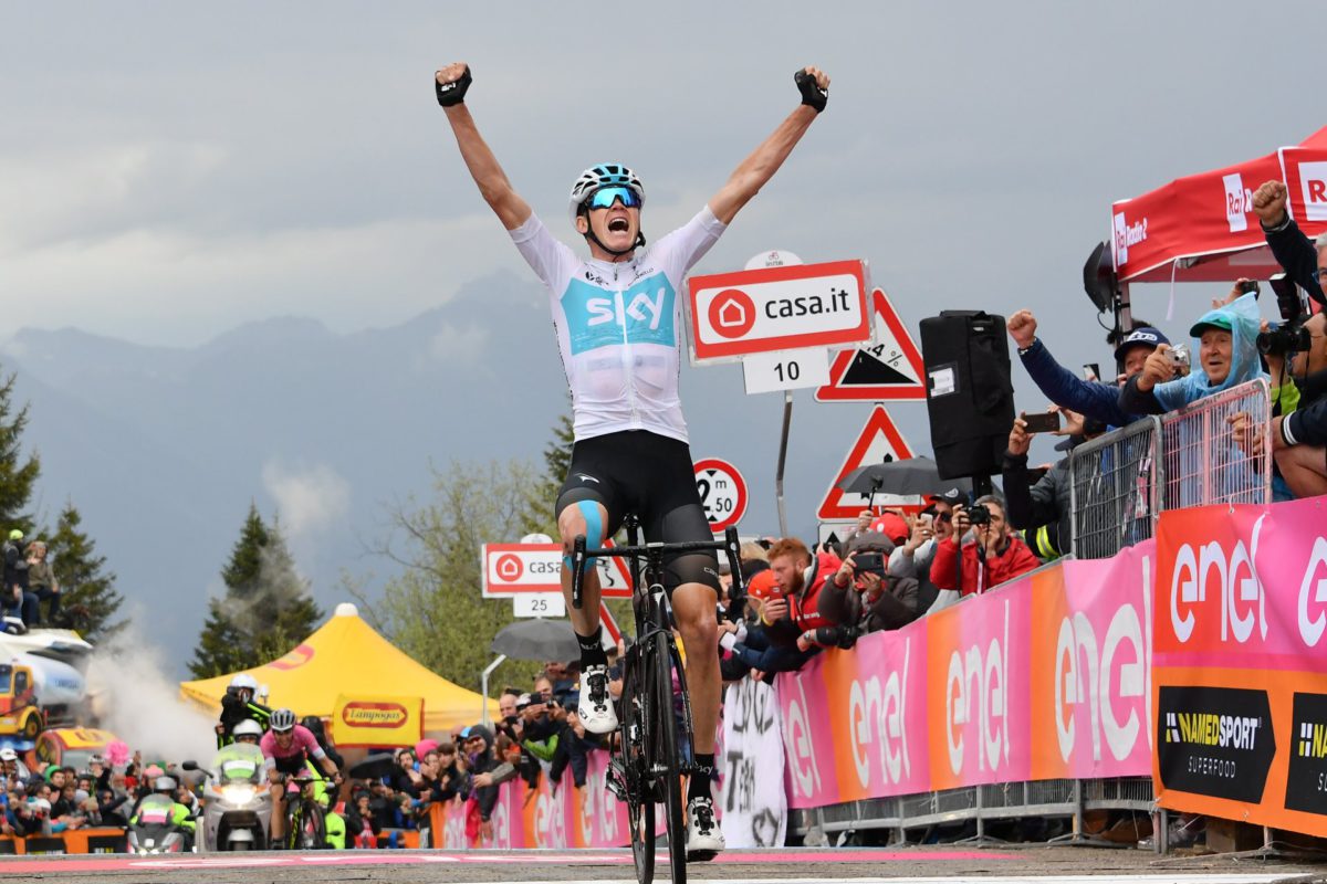 Chris Froome vince la tappa dello Zoncolan del Giro 101