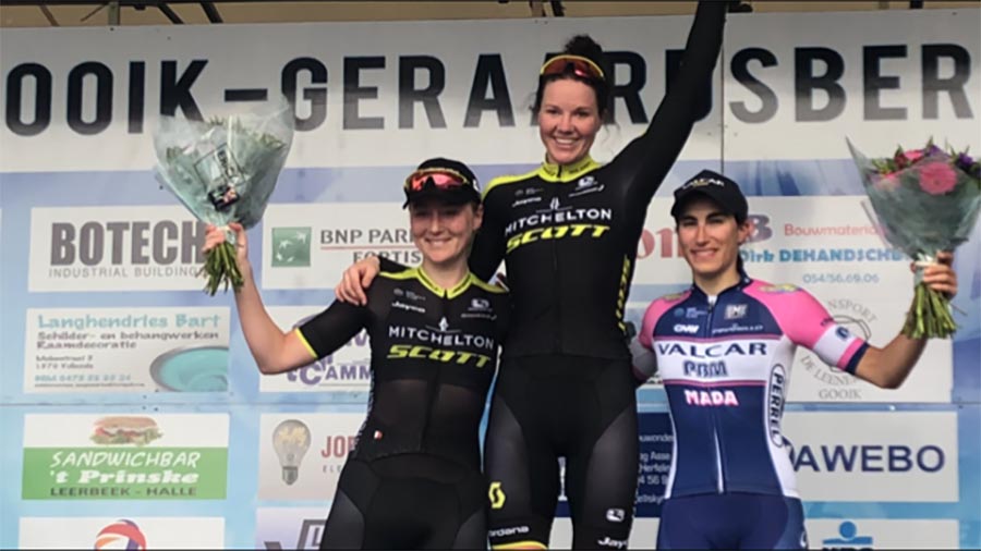 Il podio della Gooik-Gerardsbergen-Gooik 2018