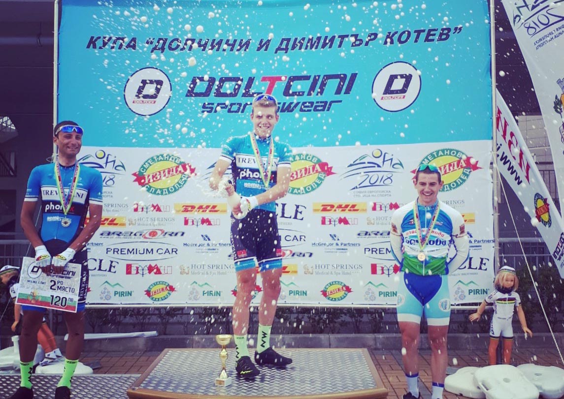Il podio del Gp Doltcini di Sofia