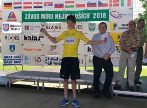 Mathias Vacek vincitore della Závod míru nejmladších 2018