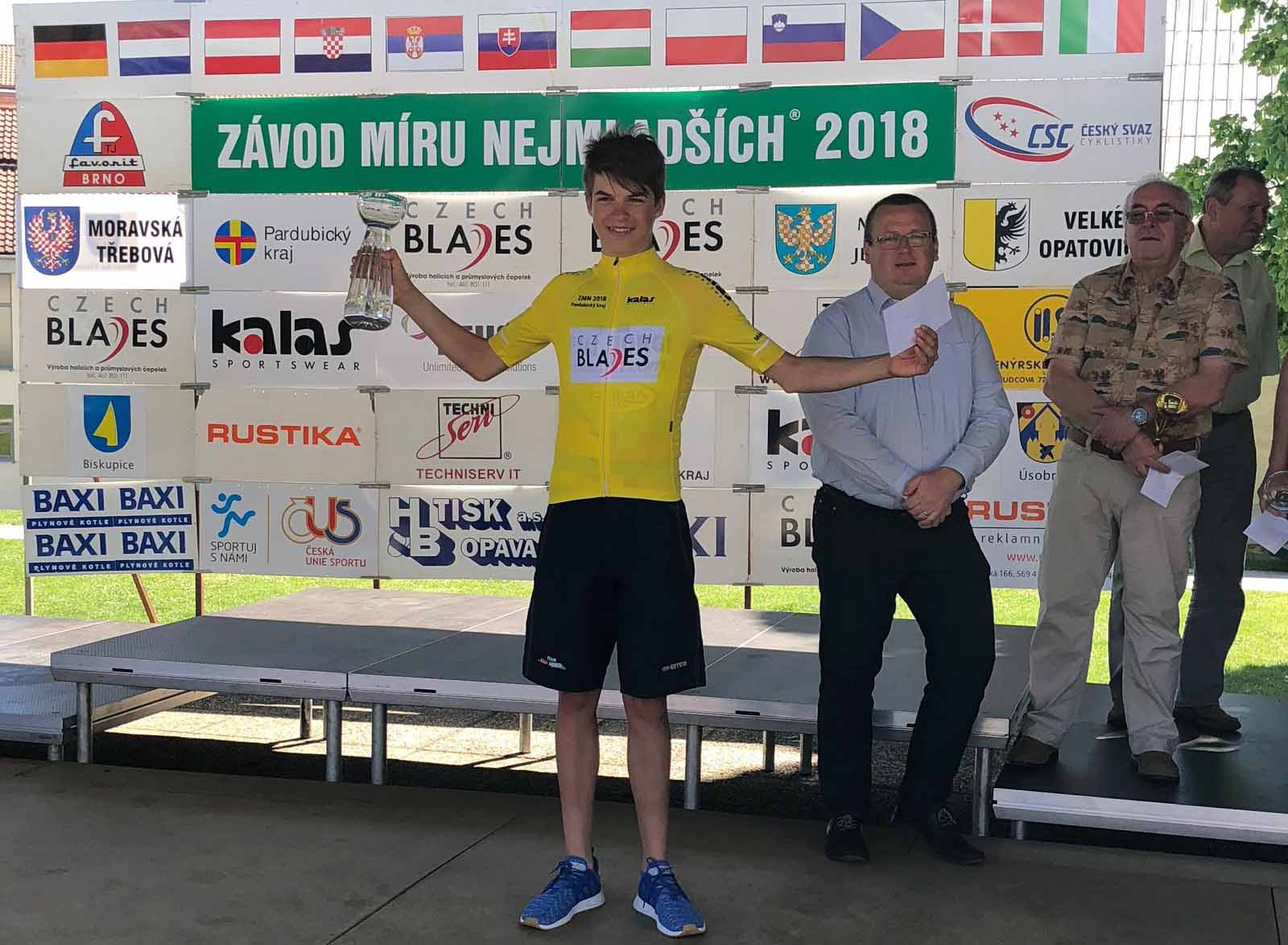 Mathias Vacek vincitore della Závod míru nejmladších 2018