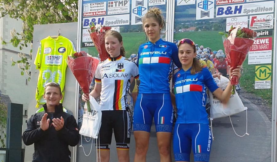 Elisa Tonelli vince l'ultima prova in linea del Memorial Gerd Hufschmidt di Gotha