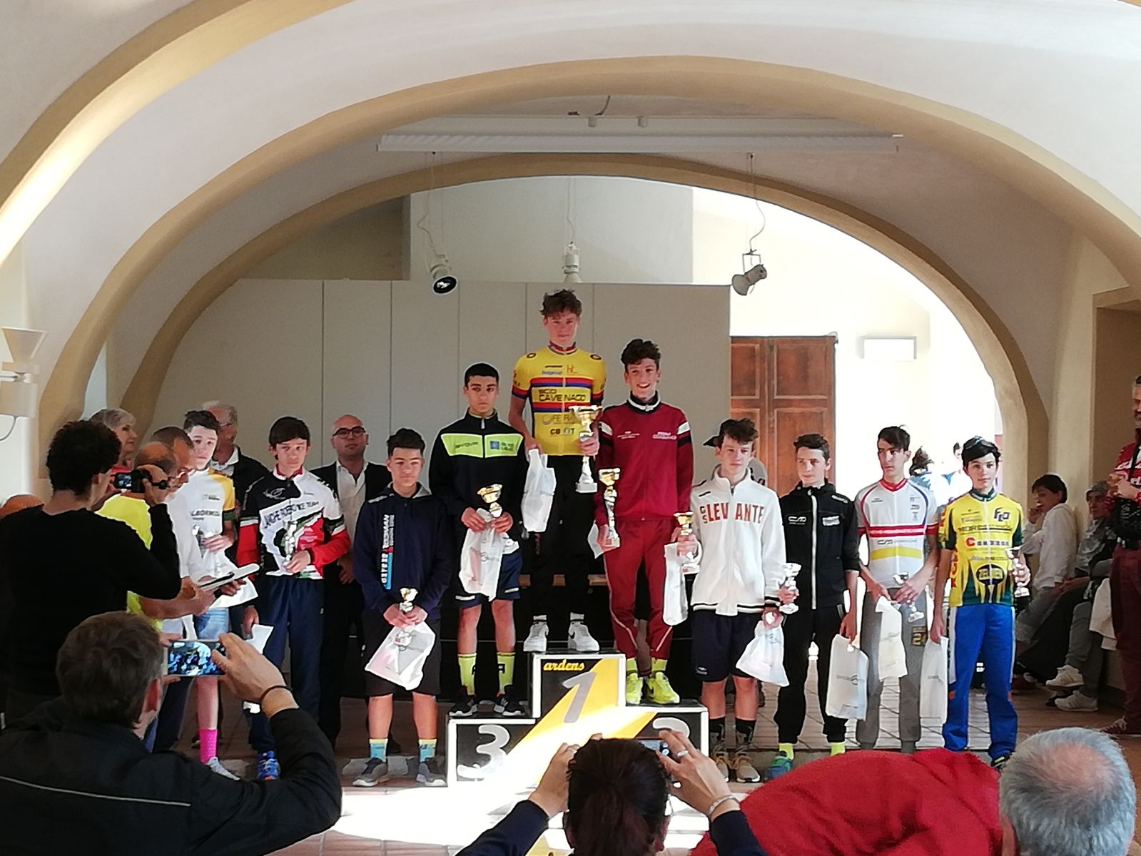 Il podio Esordienti 2° anno di Trinità