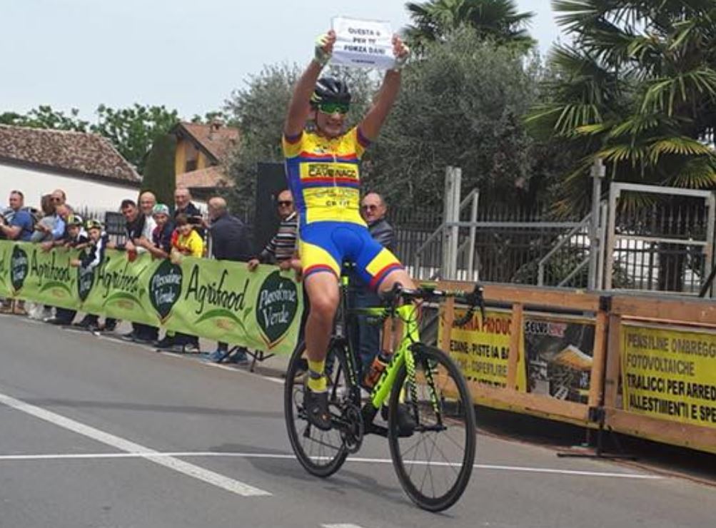 Vittoria con dedica di Andrea Piras a Montichiari