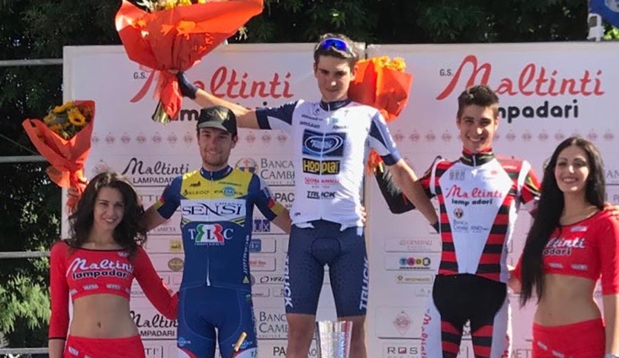 Il podio del Gp Città di Empoli 2018 vinto da Christian Scaroni