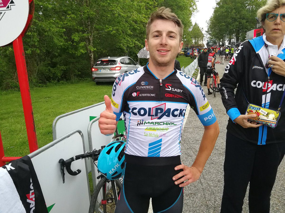 Francesco Romano vincitore della quarta tappa della Vuelta a Navarra
