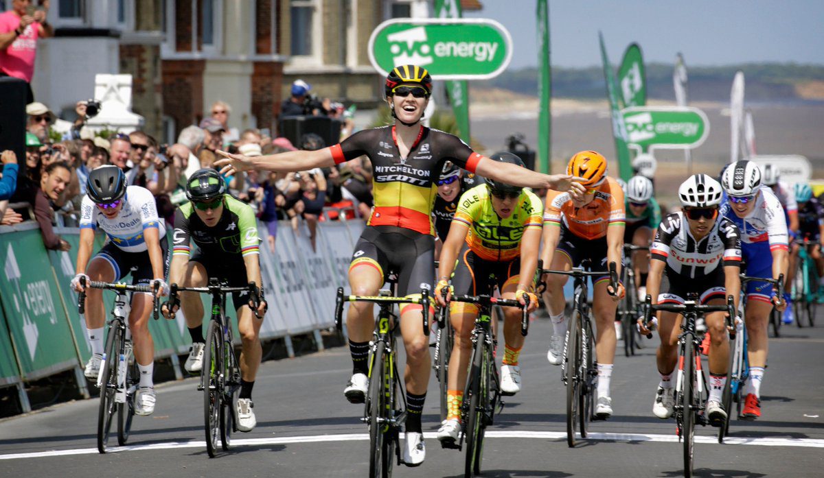 Jolien D'Hoore vince la prima tappa dell'OVO Energy Women's Tour 2018