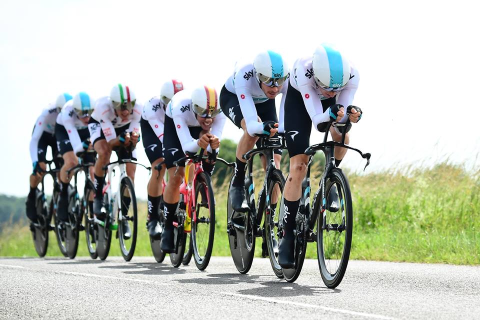 Il Team Sky vince la cronosquadre valida quale terza tappa del Critérium du Dauphiné 2018