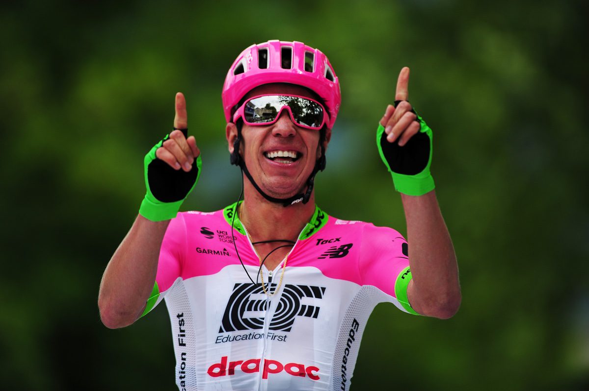 Rigoberto Uran vincitore della terza tappa del Tour of Slovenia 2018