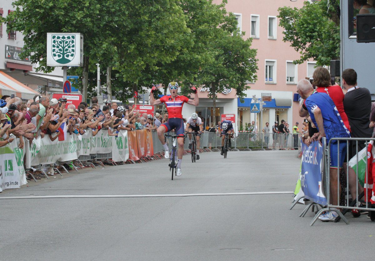 Il norvegese Søren Waerenskjold vince la prima semitappa della terza tappa del LVM Saarland Trofeo 2018