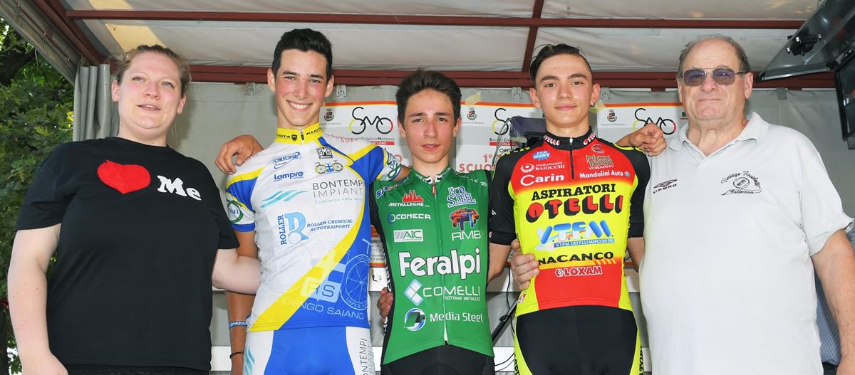 Il podio Esordienti 2° anno di Mazzano