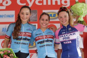 Il podio dello SPAR Flanders Diamond Tour