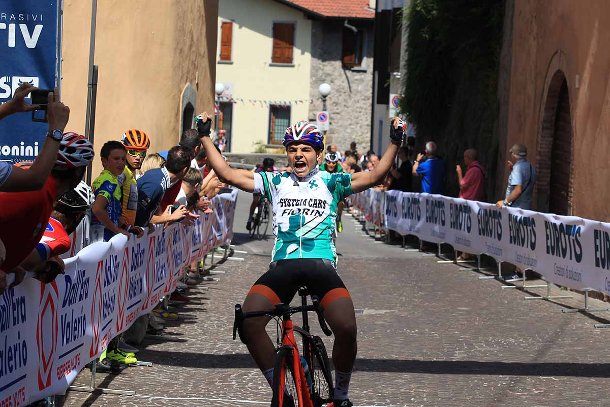 Matteo Fiorin vince la gara Esordienti 1° anno a Sabbio Chiese