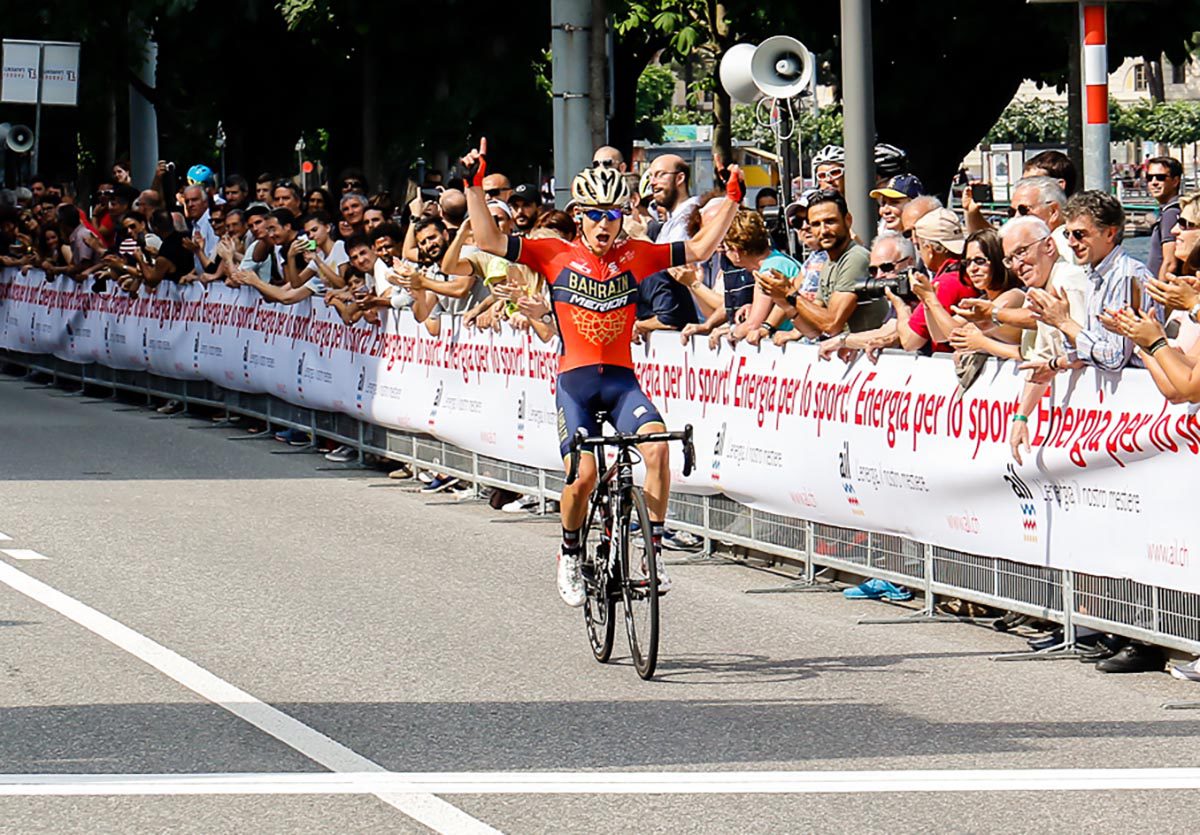 La vittoria di Hermann Pernsteiner al Gran Premio Città di Lugano 2018 (foto Giordano Azzimonti)