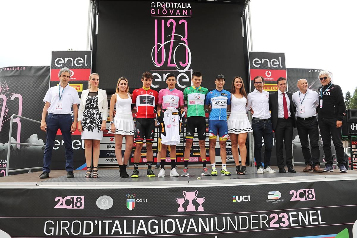 Le maglie del Giro d'Italia Under 23 dopo l'ottava tappa