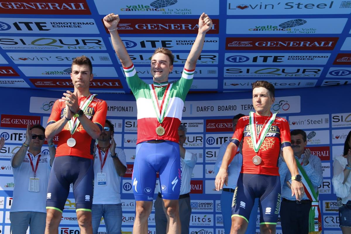 Elia Viviani è campione italiano 2018 a Darfo Boario Terme