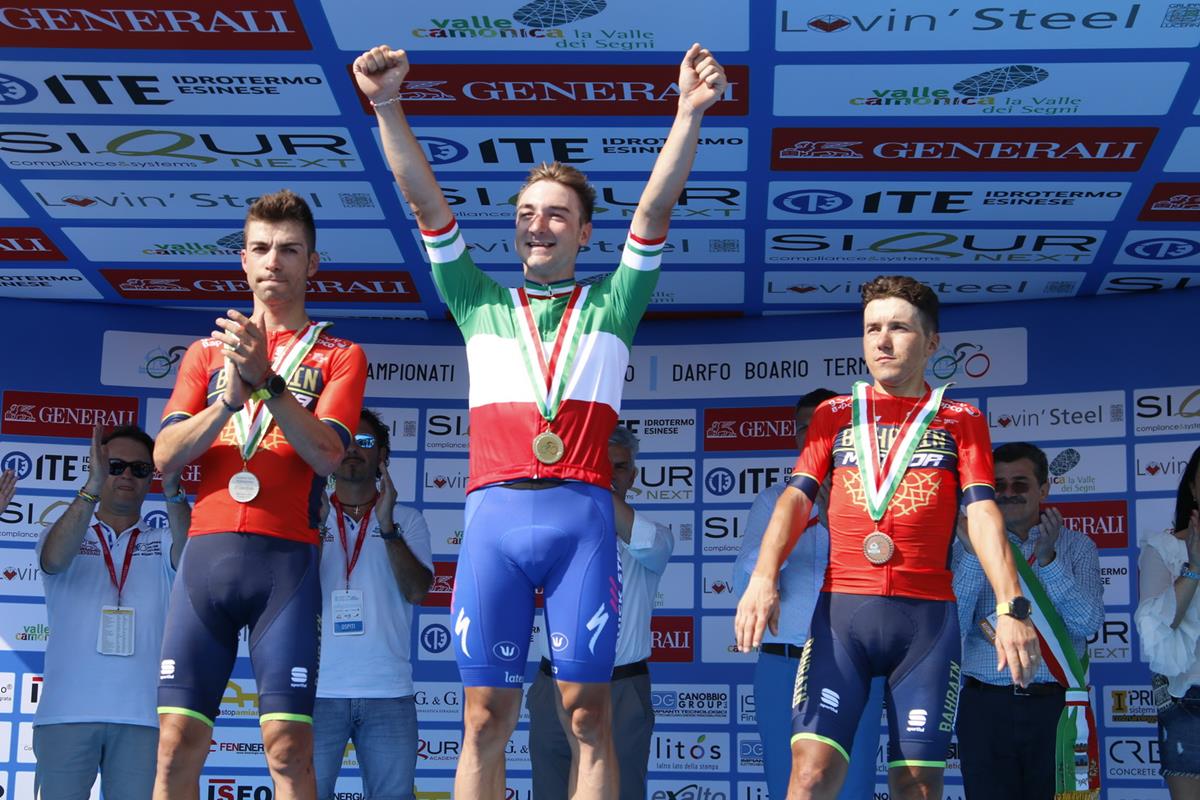 Elia Viviani è campione italiano 2018 a Darfo Boario Terme