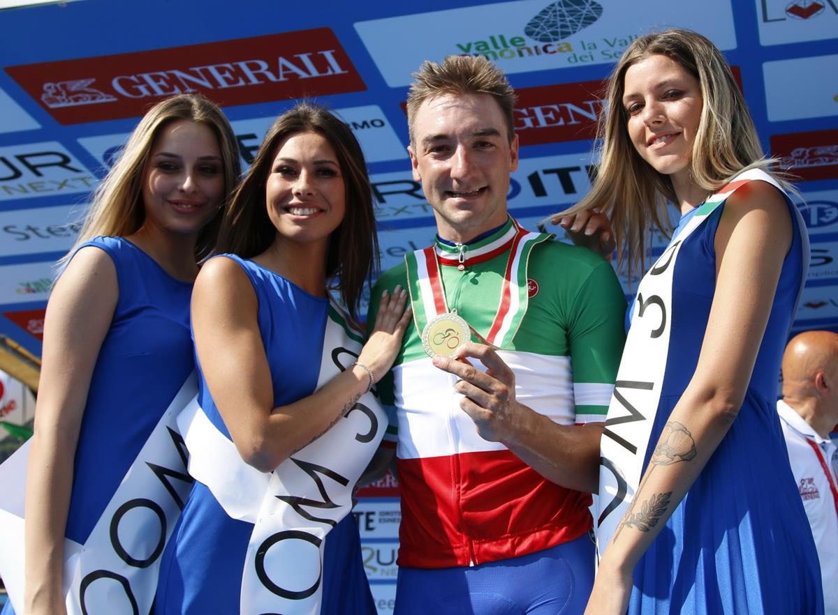 Maglia tricolore e medaglia d'oro per Elia Viviani a Darfo Boario Terme
