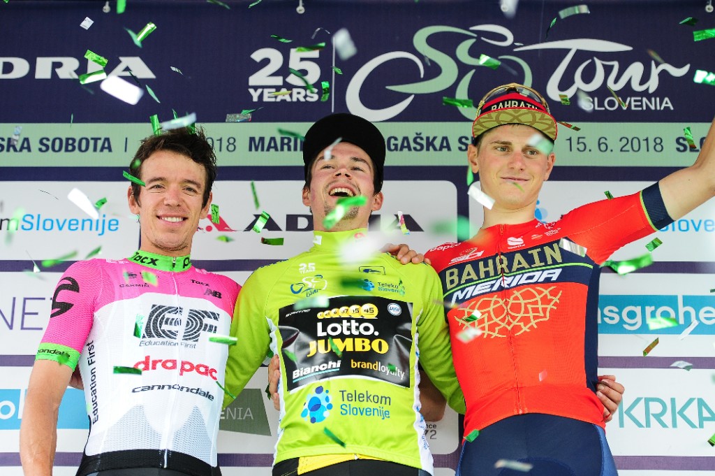 Primoz Roglic vince il Tour of Slovenia 2018, il podio finale