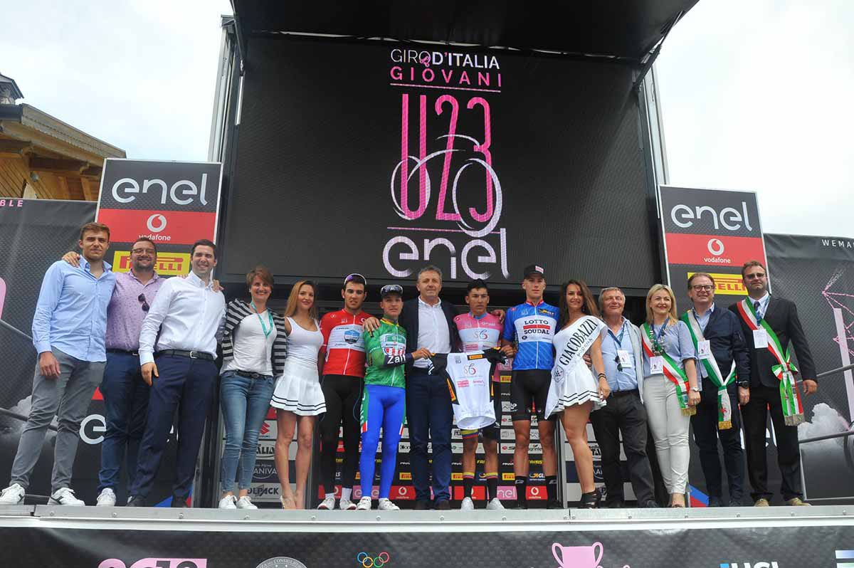 Tutte le maglie del Giro d'Italia U23 dopo la tappa del Maniva