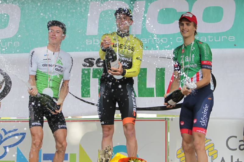 Il podio del Trofeo Alcide De Gasperi 2018