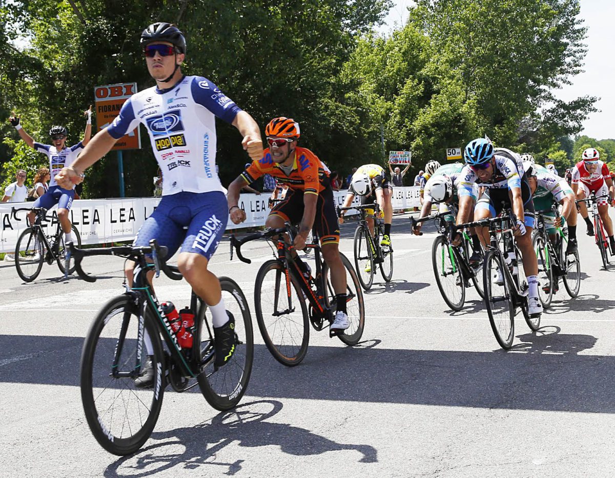 Moreno Marchetti vince la Pistoia-Fiorano 2018 (foto Rodella)