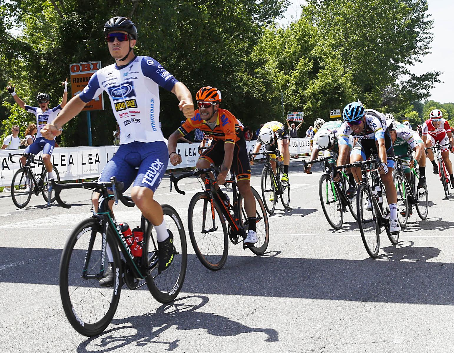 Moreno Marchetti vince la Pistoia-Fiorano 2018 (foto Rodella)