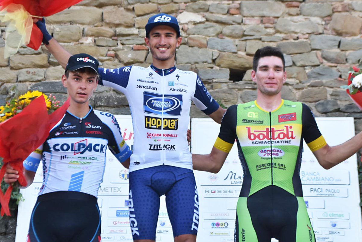 Il podio del 55° Gp Città di Vinci