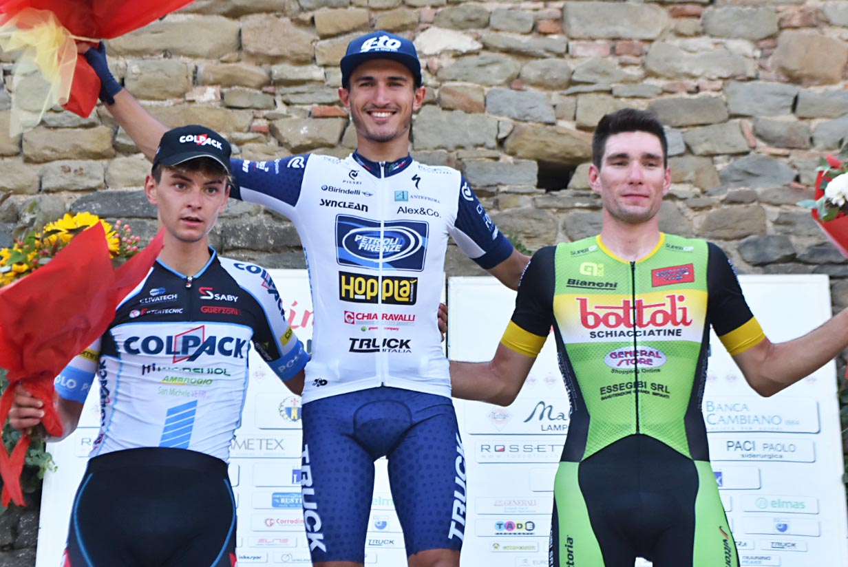 Il podio del 55° Gp Città di Vinci