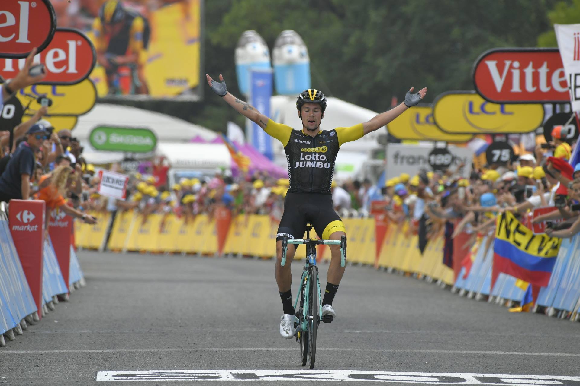 Primoz Roglic vince la 19esima tappa del Tour de France 2018