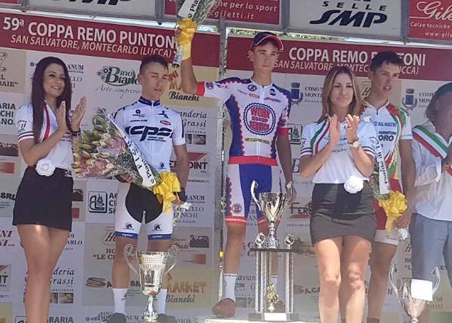Il podio della 59/a Coppa Remo Puntoni a Montecarlo