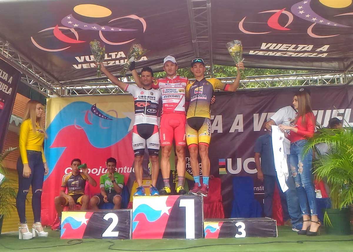 II podio della quarta tappa della Vuelta a Venezuela 2018