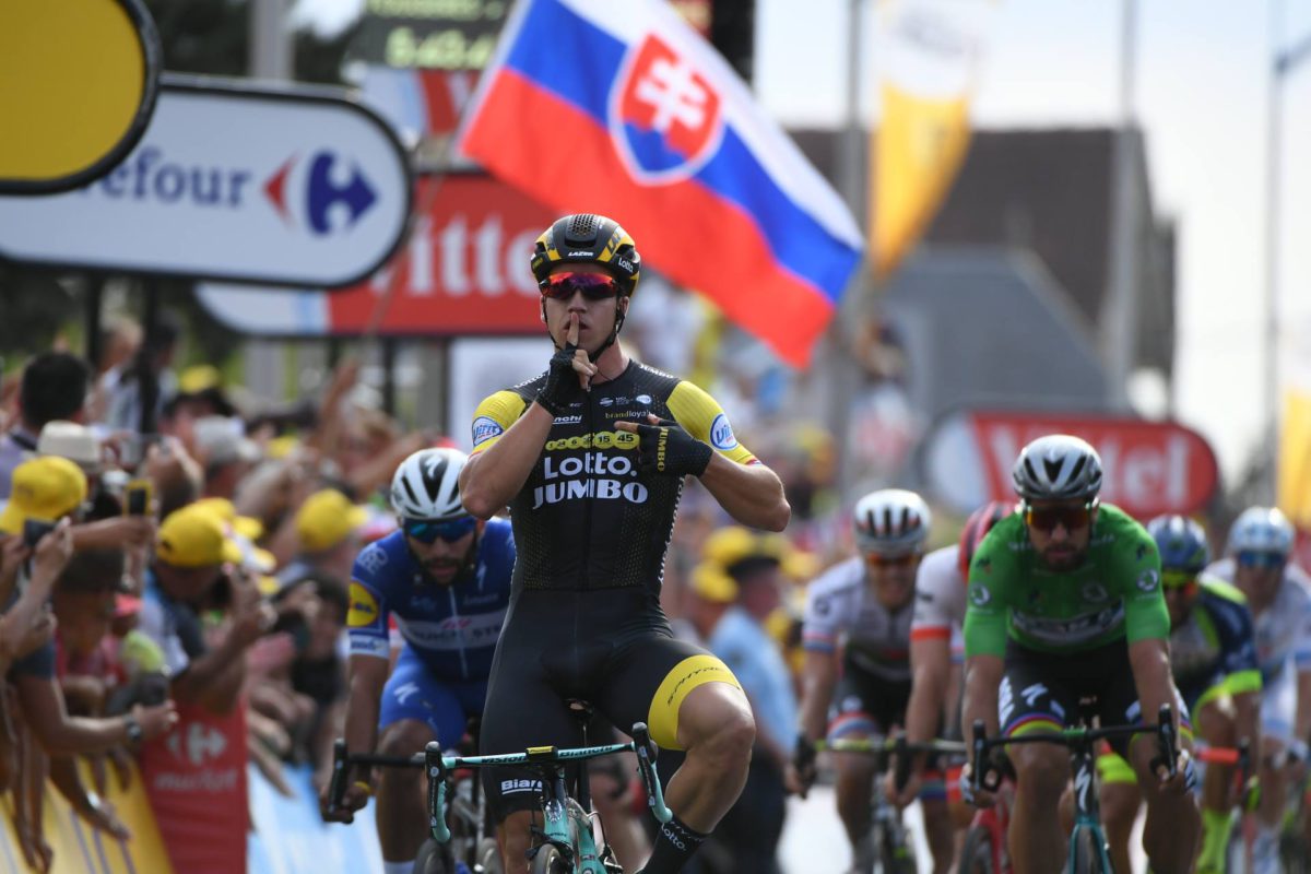 Dylan Groenewegen vince la settima tappa del Tour de France 2018
