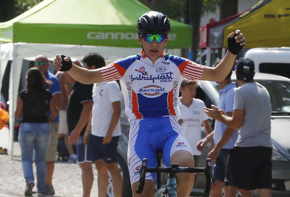 La vittoria di Marco Dadda a Mantova (foto Soncini)