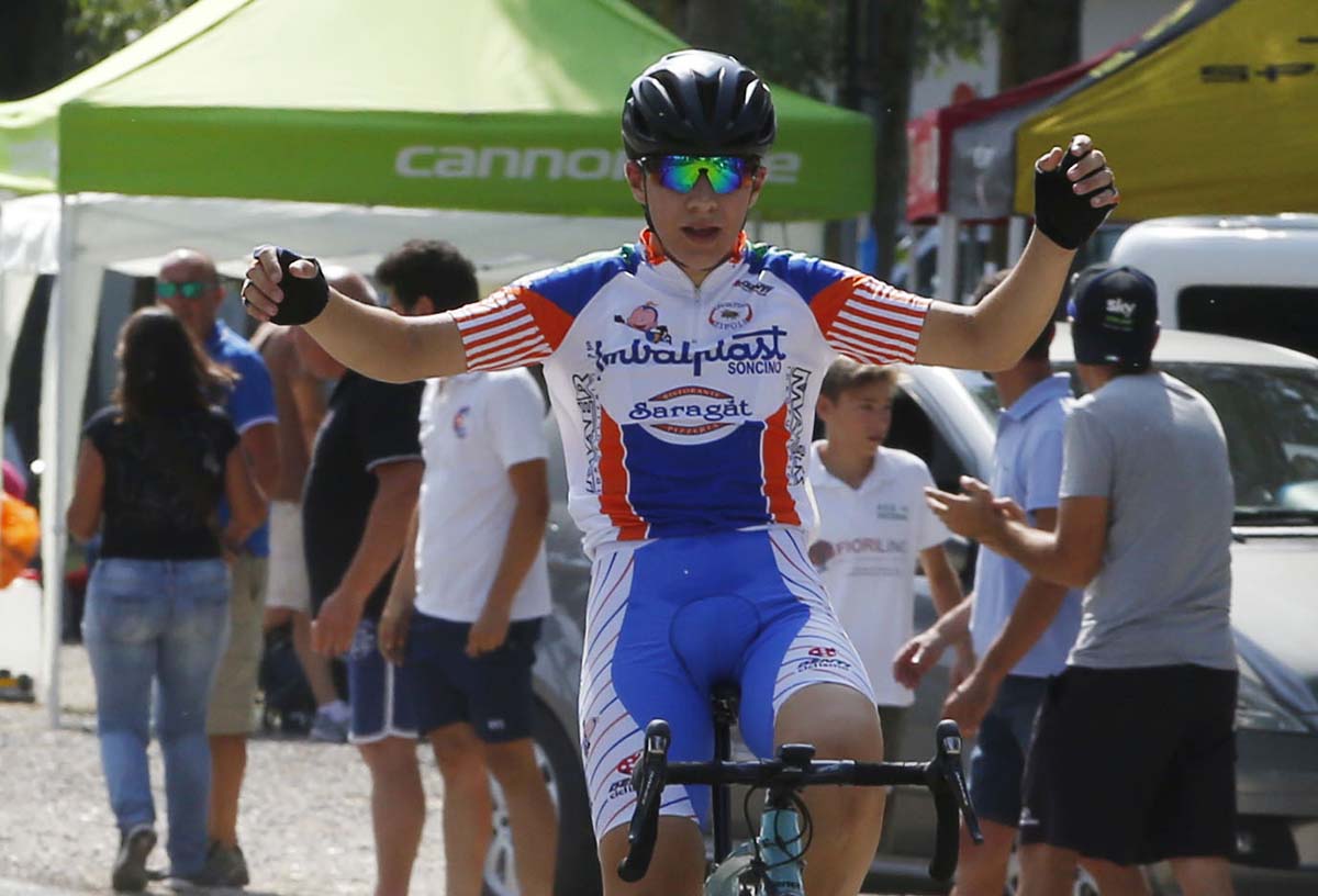 La vittoria di Marco Dadda a Mantova (foto Soncini)