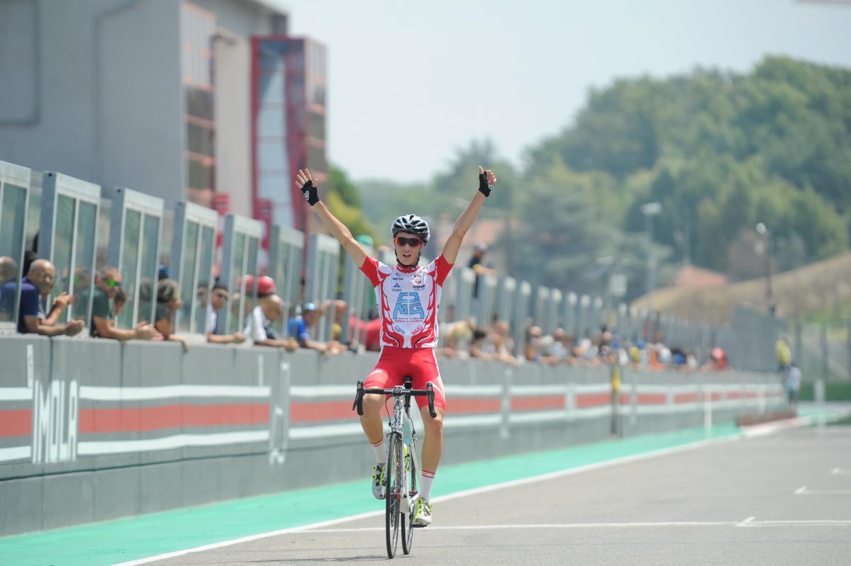 Giacomo Tagliavini vince il Gp Fabbi Imola Esordenti 2° anno a Imola