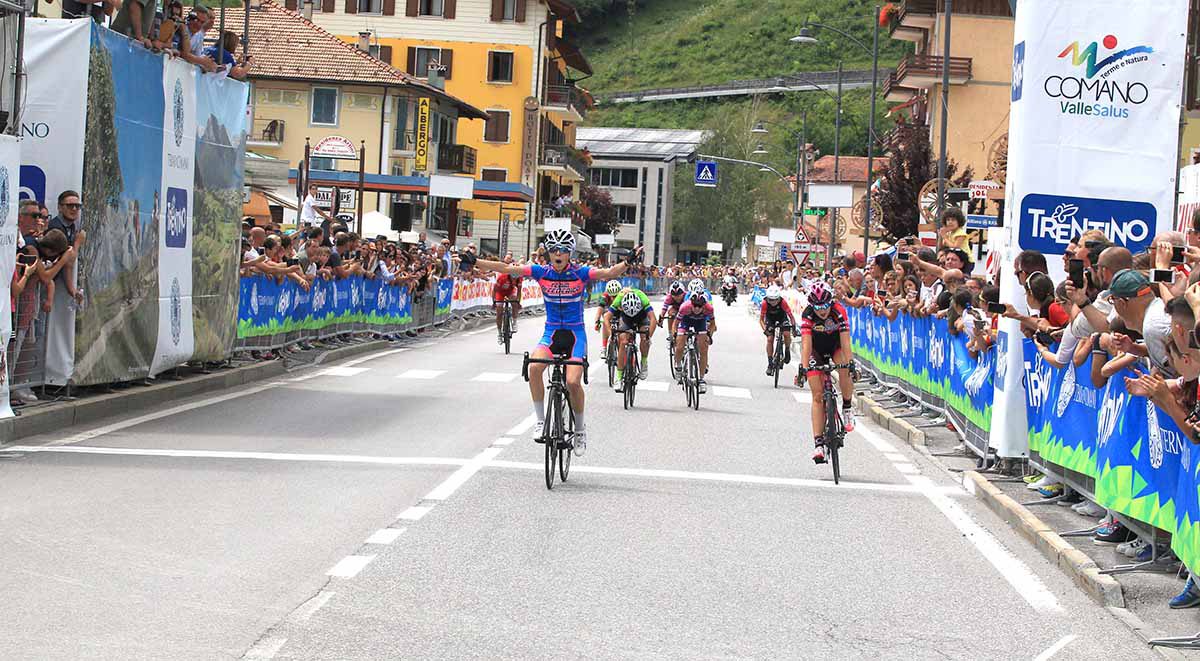 La volata di Eleonora Ciabocco a Comano Terme
