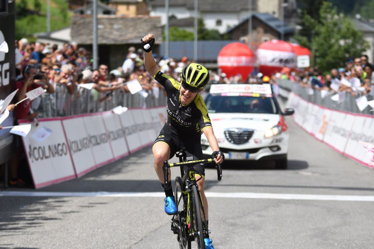 Amanda Spratt vince la sesta tappa del Giro Rosa 2018 a Gerola Alta