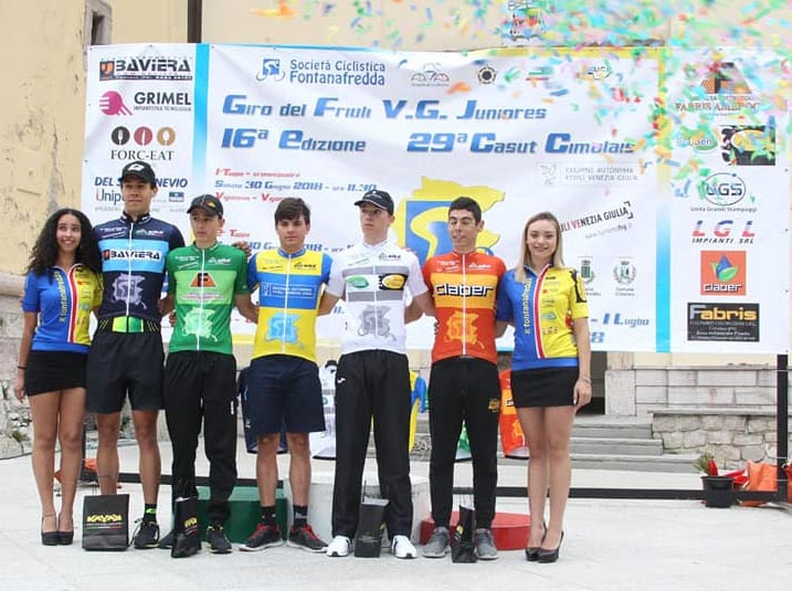 Tutte le maglie del Giro del Friuli Juniores 2018