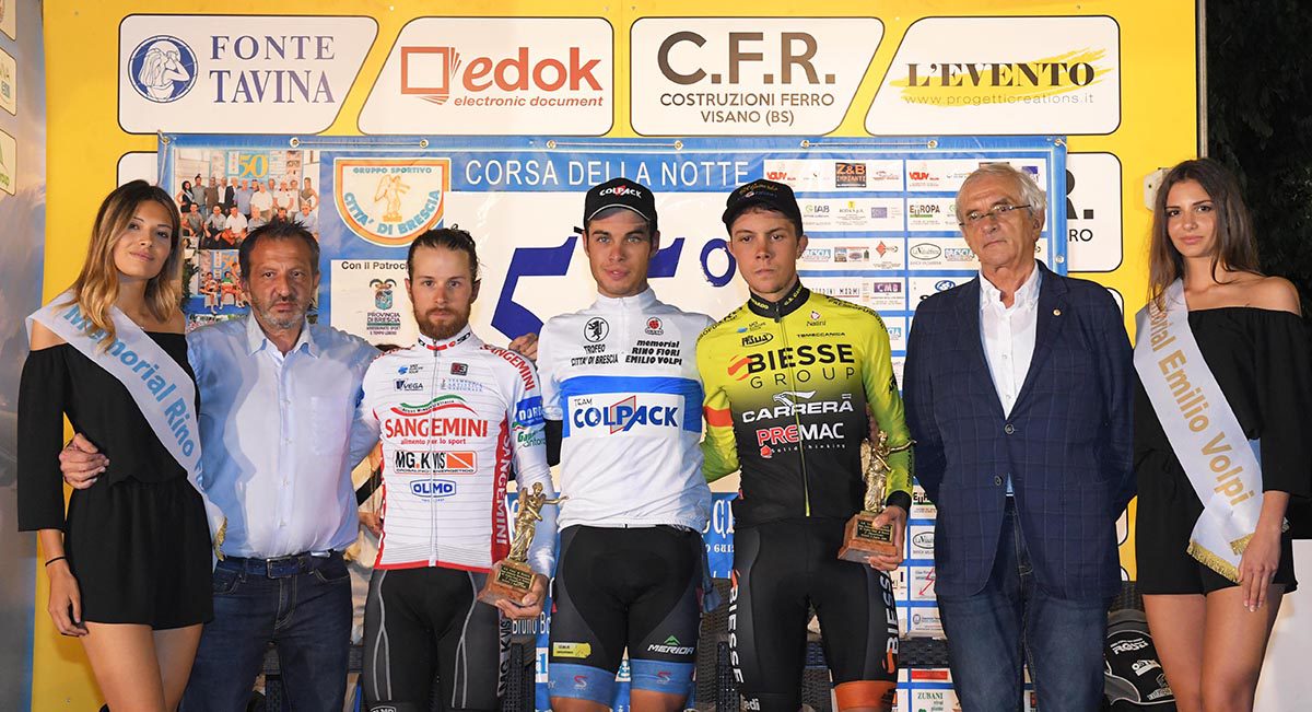 Il podio del 55° Trofeo Città di Brescia