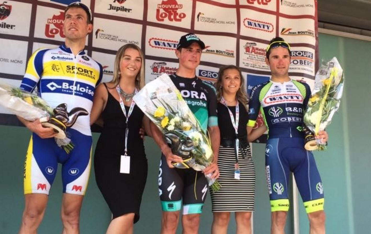 Il podio del Gp Cerami vinto da Peter Kennaugh