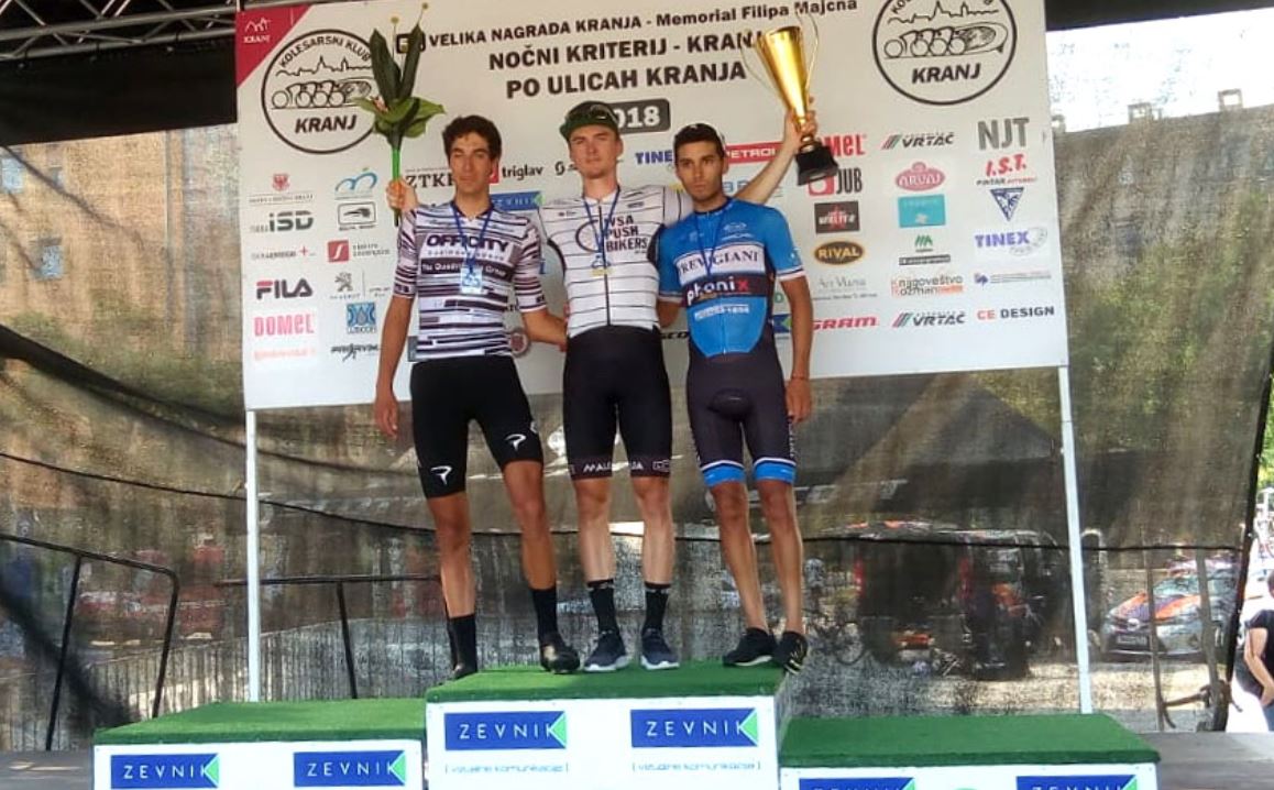 Il podio del Gp Kranj 2018