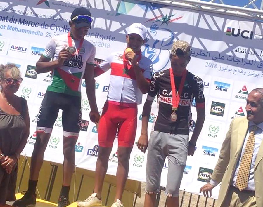 Imad Sekkak campione marocchino Juniores su strada 2018