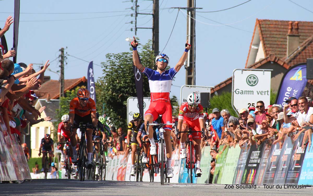 Anthony Roux vince la prima tappa del Tour du Limousin