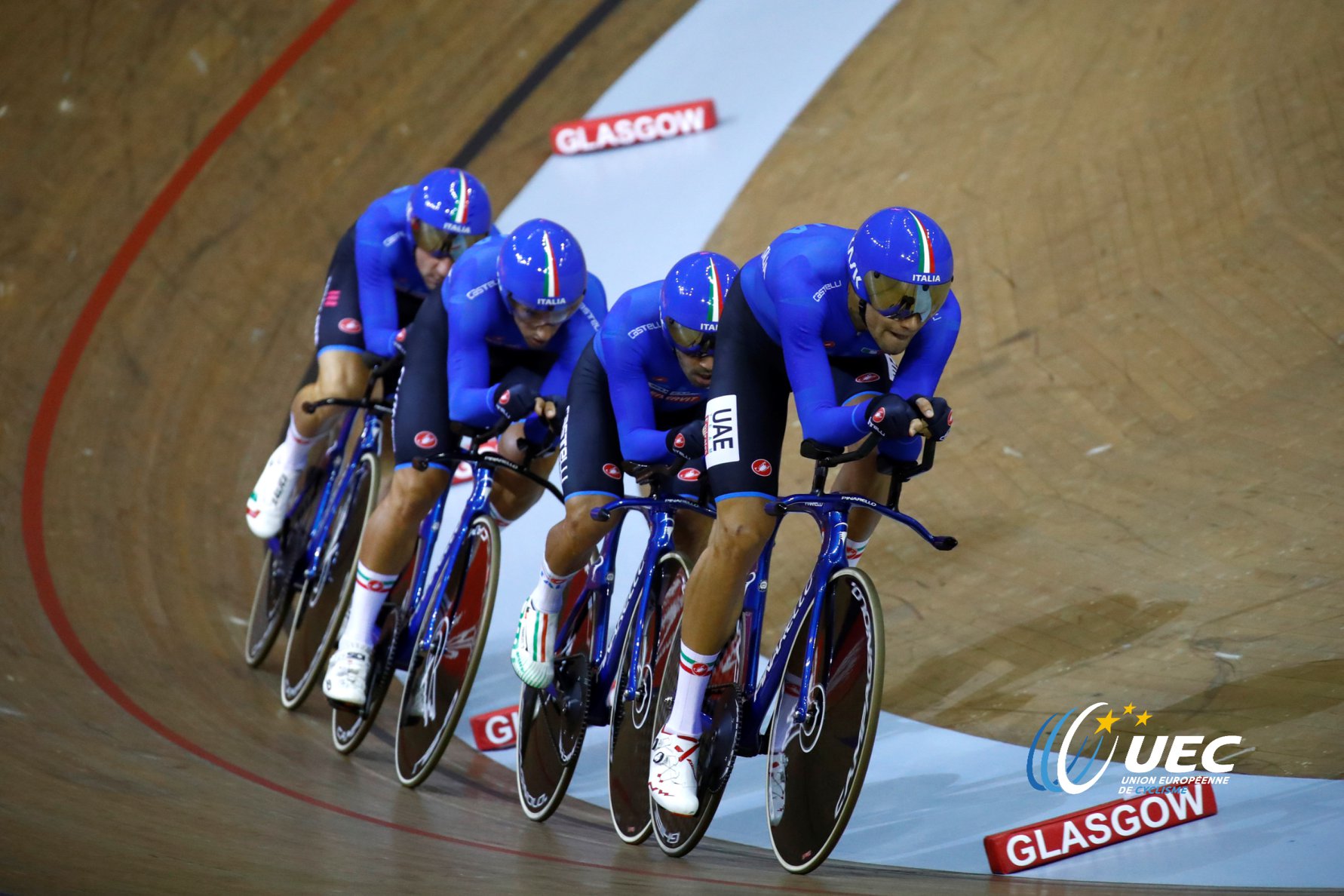 Quartetto azzurro in qualifica a Glasgow